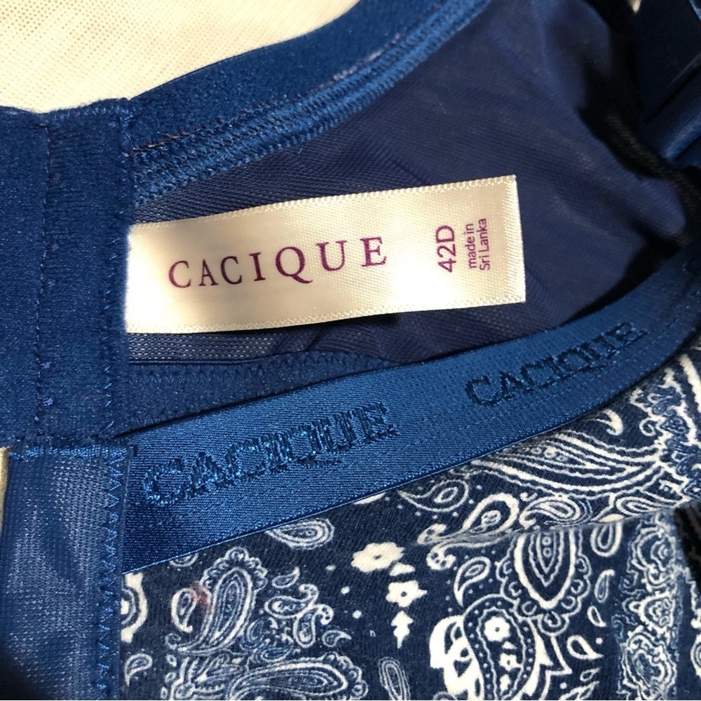 CACIQUE T-Shirt Blue Bra - Picture 8 of 10